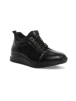BUCKAROO - Zeki Solid Black Leather Casual Boots