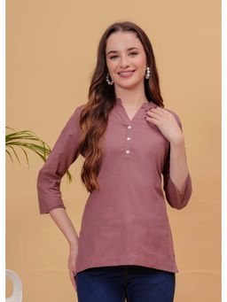 Kipek - Womens Brown Solid Top