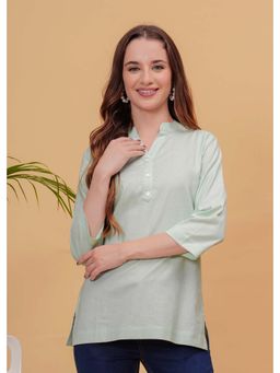 Kipek - Womens Light Green Solid Top