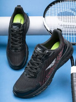 Red Tape - Men Textured Black Walking Shoes