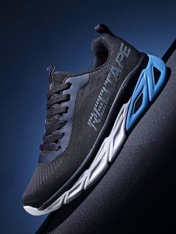 Red Tape - Men Textured Black Walking Shoes