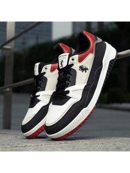 Red Tape - Mens Colorblock Black Red Sneaker