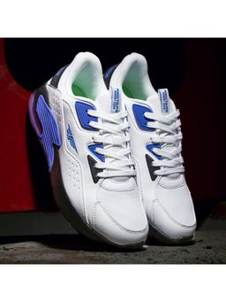 Red Tape - Mens Solid White Blue Sneaker