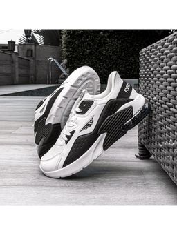 Red Tape - Men's Solid White & Black Sneakers