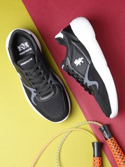Red Tape - Mens Solid Black Sneakers