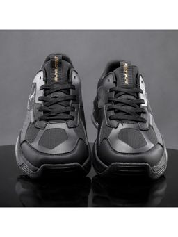 Red Tape - Mens Solid Black Sneakers