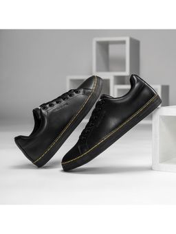 Red Tape - Mens Solid Black Casual Sneakers Shoes