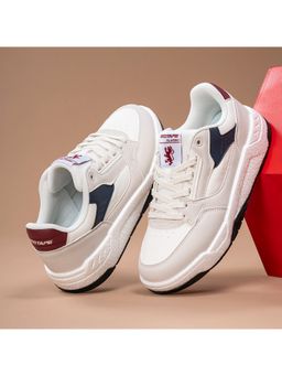 Red Tape - ETPU Men Solid Off White & Navy Sneaker