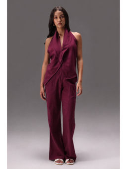 Obleka - Wine Pure Cotton Co-Ord Set