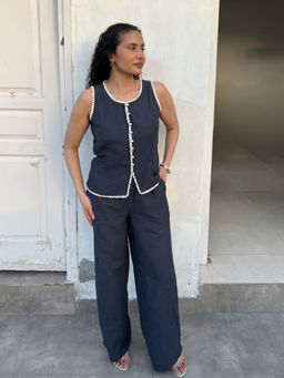 Obleka - Charcoal Cotton Co-Ord Set