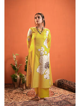 Heeposh - Floral Designer Printed Kurta And Palazzo (Set of 2)