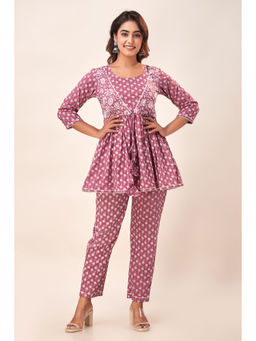 SVARCHI - Womens Cotton Floral Print Fit and Flared Kurti