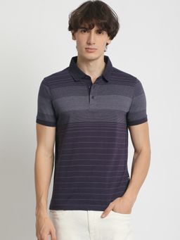 The Bear House - Mens Striped Slim Fit Polo T-Shirt