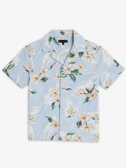 Tommy Hilfiger - Boys Regular Fit Cotton Shirt - Blue