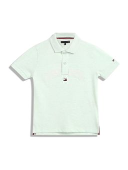 Tommy Hilfiger - Boys Logo Regular Fit Cotton Polo T-Shirt - Green
