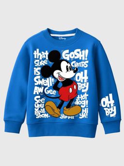 Kuchipoo - Girls Blue Disney Character Winterwear Sweatshirt
