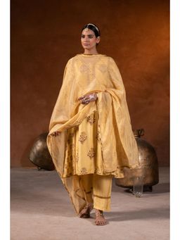 Prakriti Jaipur - Sarika Dupatta in Yellow