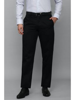 Louis Philippe - Black Solid Trousers