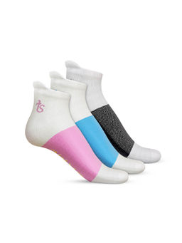 TalkingSox - Mild Compression Ankle Socks For Men and Women (Pack of 3)