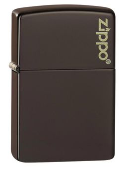 Zippo - Classic Brown Logo Windproof Pocket Lighter