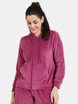Zivame - Velour Knit Poly Hoodie - Malaga