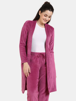 Zivame - Plush Velour Knit Poly Shrug - Malaga