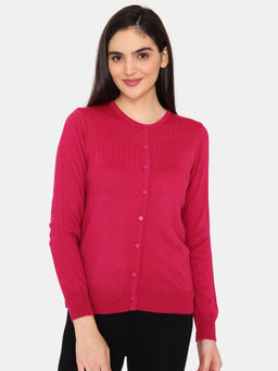 Zivame - Comfy Knits Loungewear Top - Pink Peacock