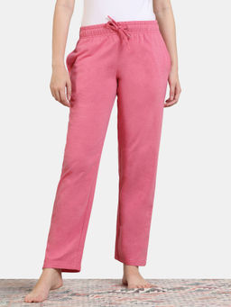 Zivame - Soft Terry Fabric Knit Cotton Loungewear Bottom - Desert Rose