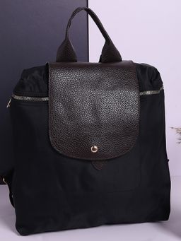 Haute Sauce - Women Textured Black Backpack