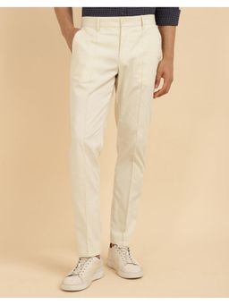 Fabindia - Cotton Slim Fit Jama Off White Trousers