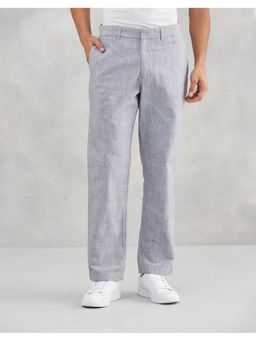 Fabindia - Cotton Straight Fit Grey Trousers