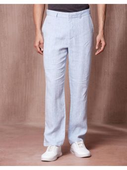 Fabindia - Linen Regular Blue Trousers