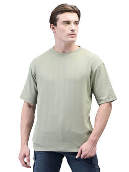 WOODLAND - Mens Green Solid T-Shirt