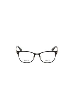 Guess - Eyewear for Women with Shiny Black Light Gun Metal Frame (52)
