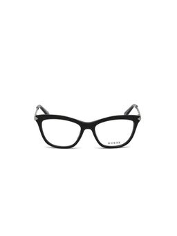 Guess - Eyewear for Women with Shiny Black Gun Glitter Acetate Frame (53)