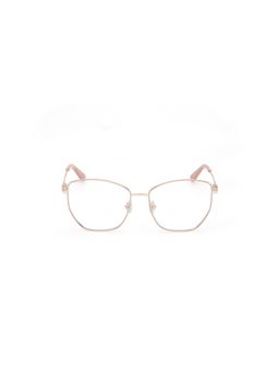 Guess - Eyewear for Women with Shiny Light Gold-Pink Alloy Metal Frame (53)