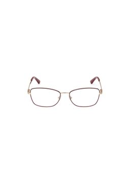 Guess - Eyewear for Women with Shiny Light Gold-Burgundy Alloy Metal Frame (54)
