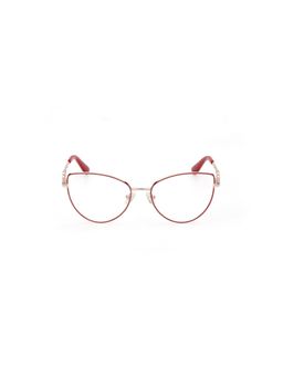 Guess - Eyewear for Women with Shiny Light Gold-Red Alloy Metal Frame (54)