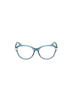 Guess - Eyewear for Women with Shiny Crystal Blue-Silver Acetate Frame (55)