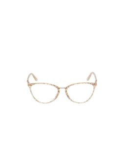 Guess - Eyewear for Women with Shiny Crystal-Gold Glitter Alloy Metal Frame (53)