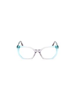 Guess - Eyewear for Women with Shiny Crystal Grey Light Green Acetate Frame (52)