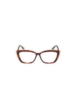 Guess - Eyewear for Women with Shiny Dark Browm Demi Polycarbonate Frame (55)