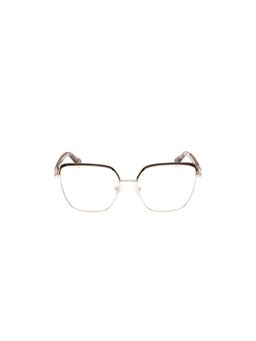 Guess - Eyewear for Women with Shiny Light Gold-Dark Brown Stainless Steel Frame (56)