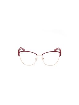 Guess - Eyewear for Women with Matt Burgundy-Shiny Light Gold Stainless Steel Frame (54)