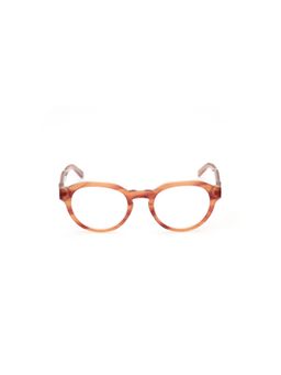 Guess - Eyewear for Men with Shiny Transparent Light Brown Demi Acetate Frame (50)