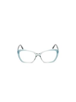 Guess - Eyewear for Women with Shiny Transparent Light Blue Acetate Frame (54)