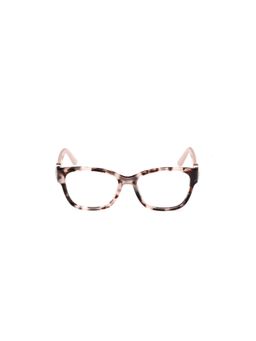 Guess - Eyewear for Women with Shiny Brown Beige Demi Acetate Frame (52)