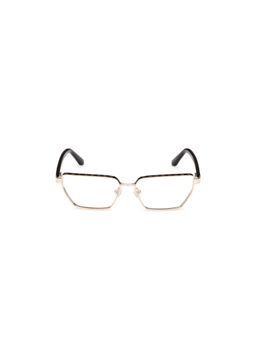 Guess - Eyewear for Women with Shiny Light Gold Black Alloy Metal Frame (55)