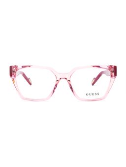 Guess - Eyewear for Women with Shiny Crystal Pink Acetate Frame (52)