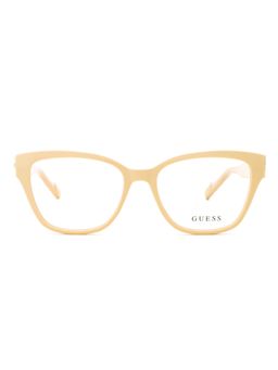 Guess - Eyewear for Women with Shiny Light Beige Acetate Frame (53)